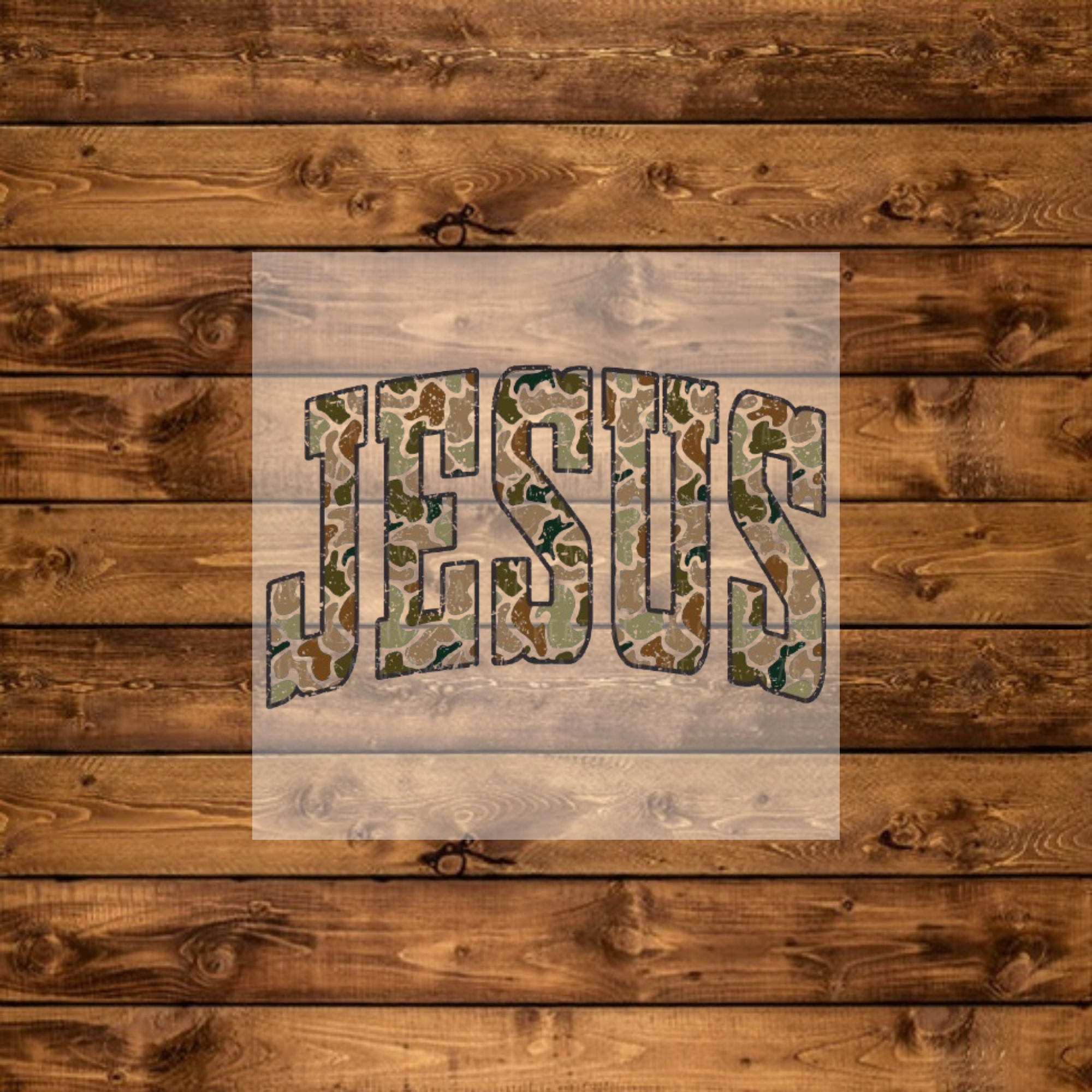 “Jesus” Duck Camo  - DTF Transfer