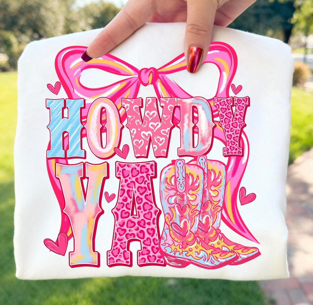 Preppy Bow Howdy Yall -  Women’s Graphic Tee