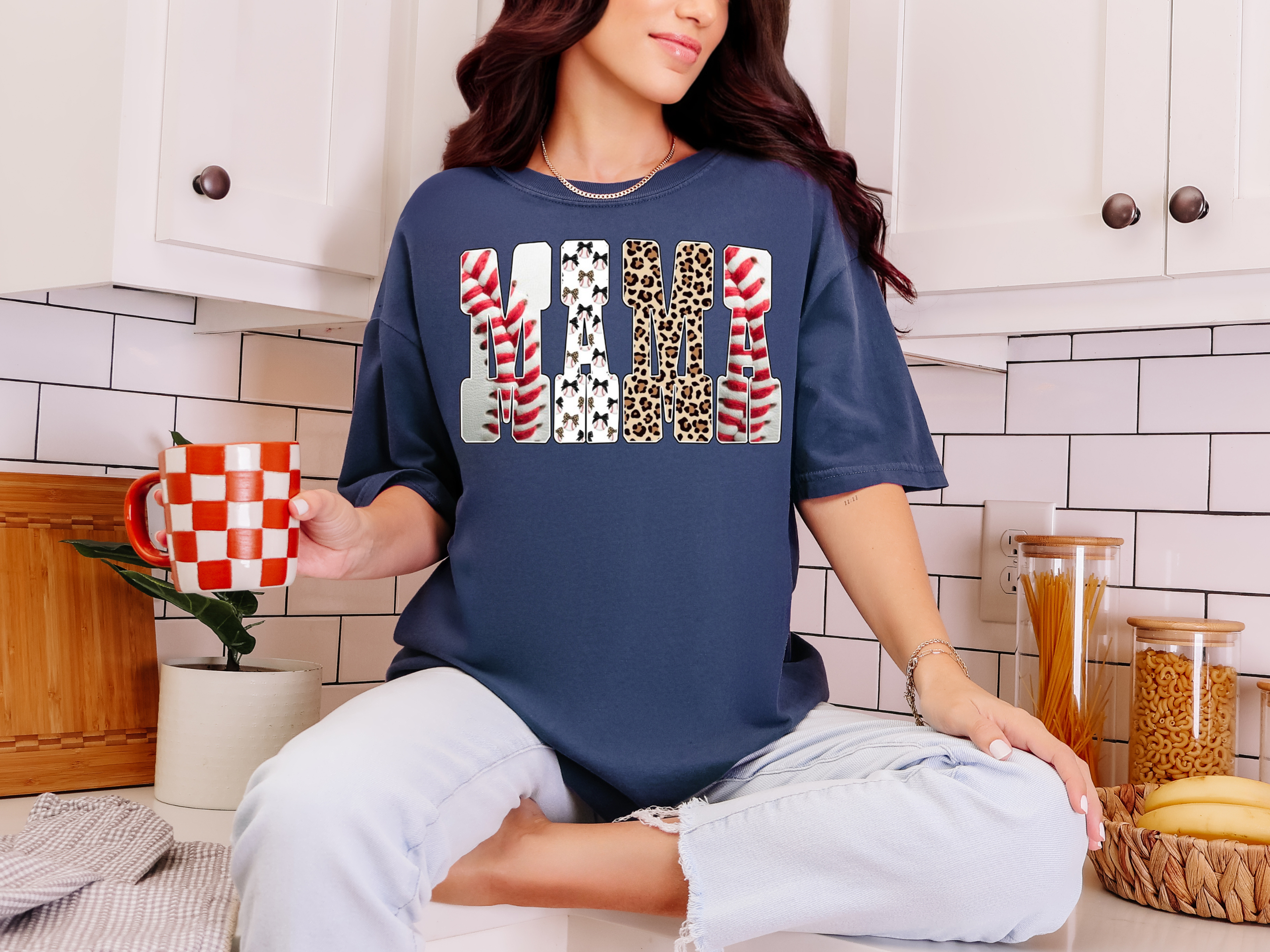 Baseball Leopard Mama - Women’s Graphic Tee