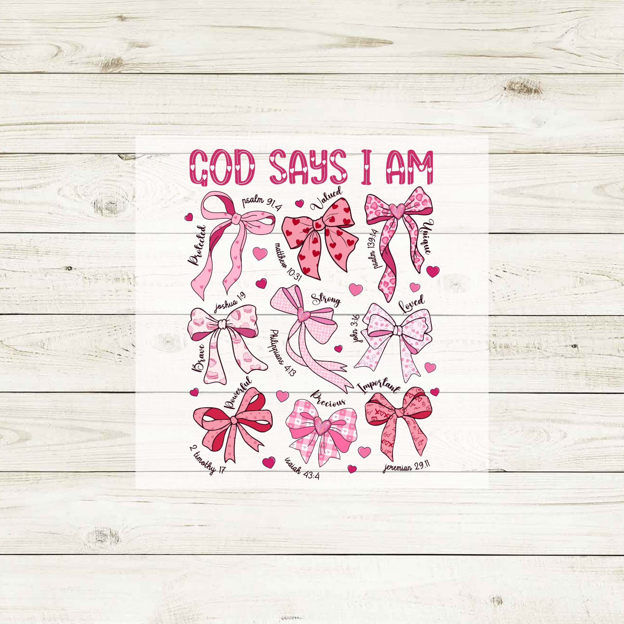 Preppy Bow Good Says I Am - DTF Transfer