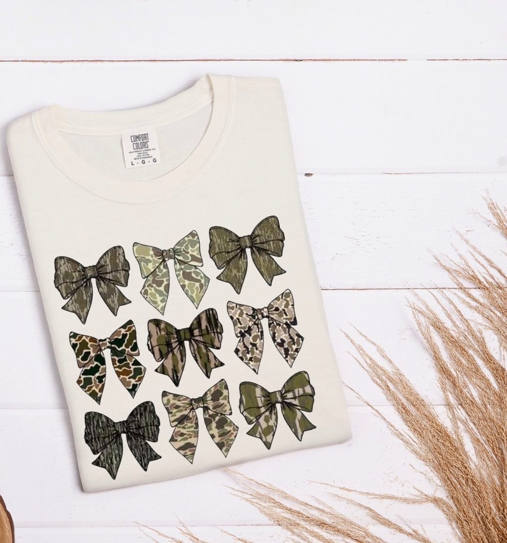 Bows & Camo  - DTF Transfer