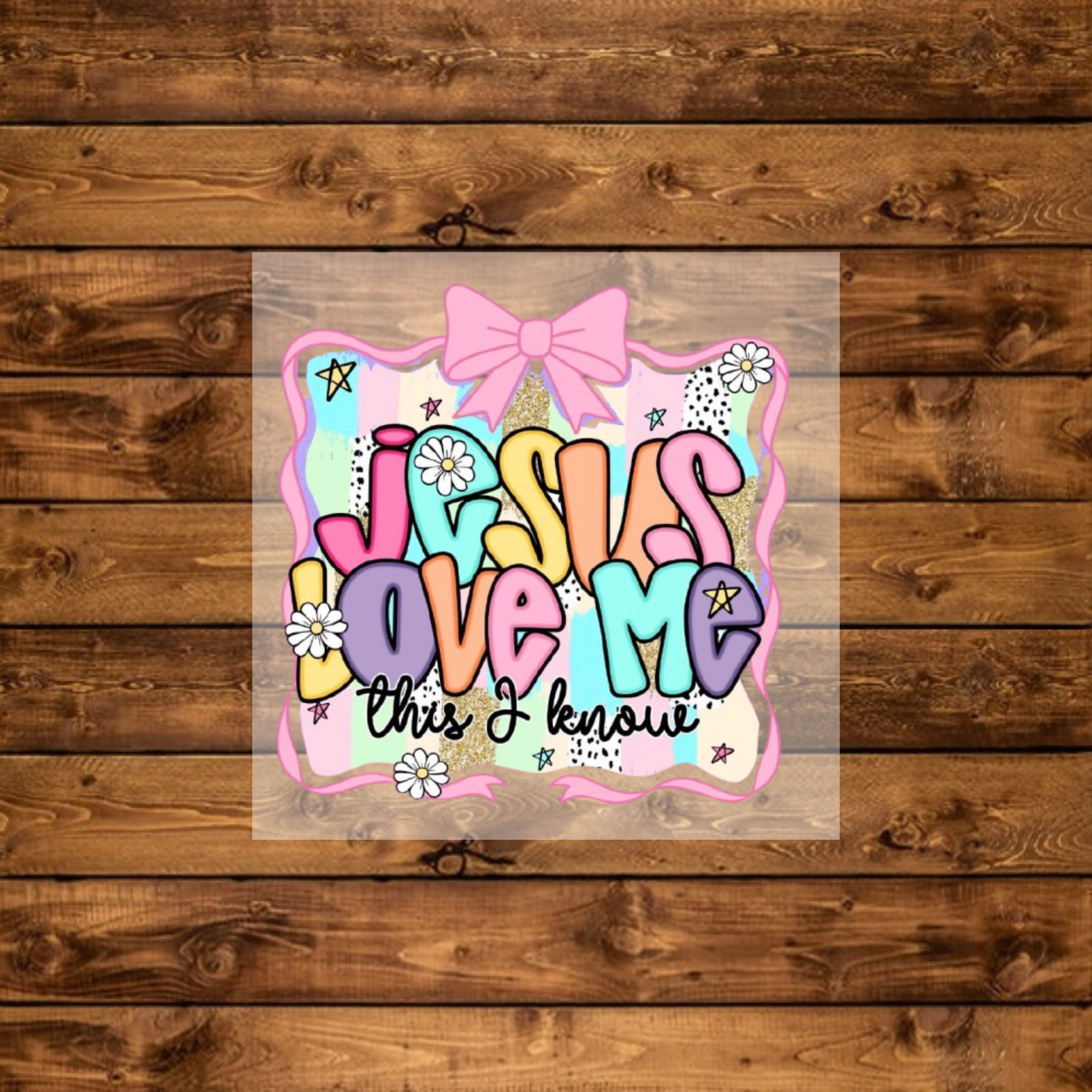 Coquette Jesus Loves Me - DTF Transfer