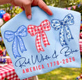 Red White & Blue Bow Trio Graphic Tee