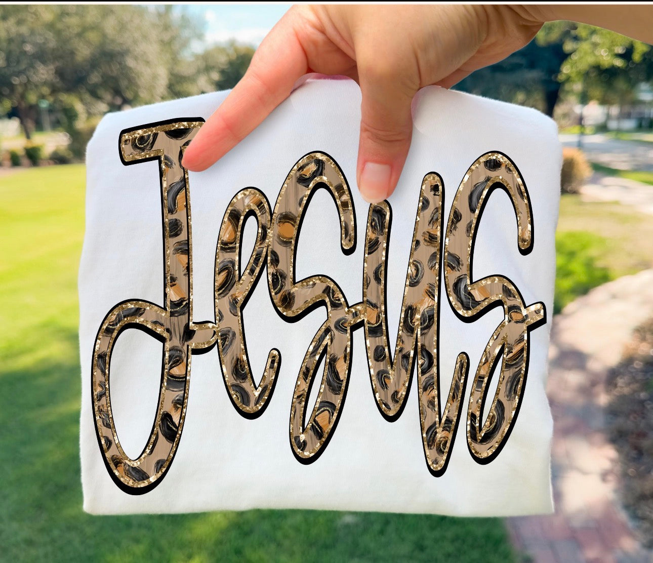 Leopard Jesus -  Women’s Graphic Tee