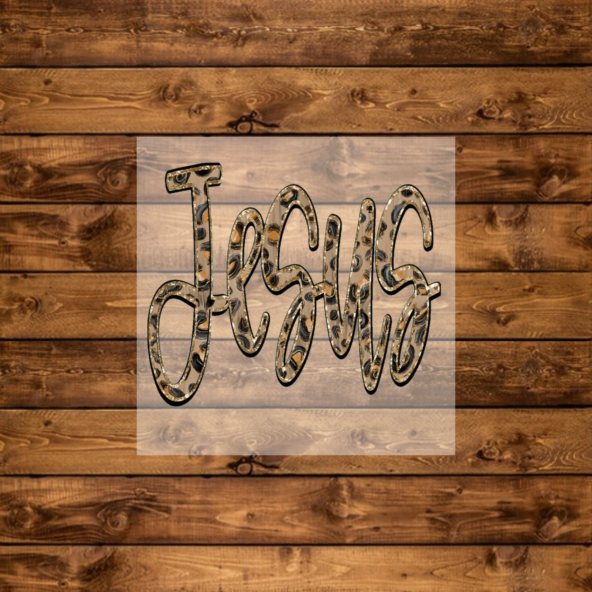 Leopard Jesus - DTF Transfer