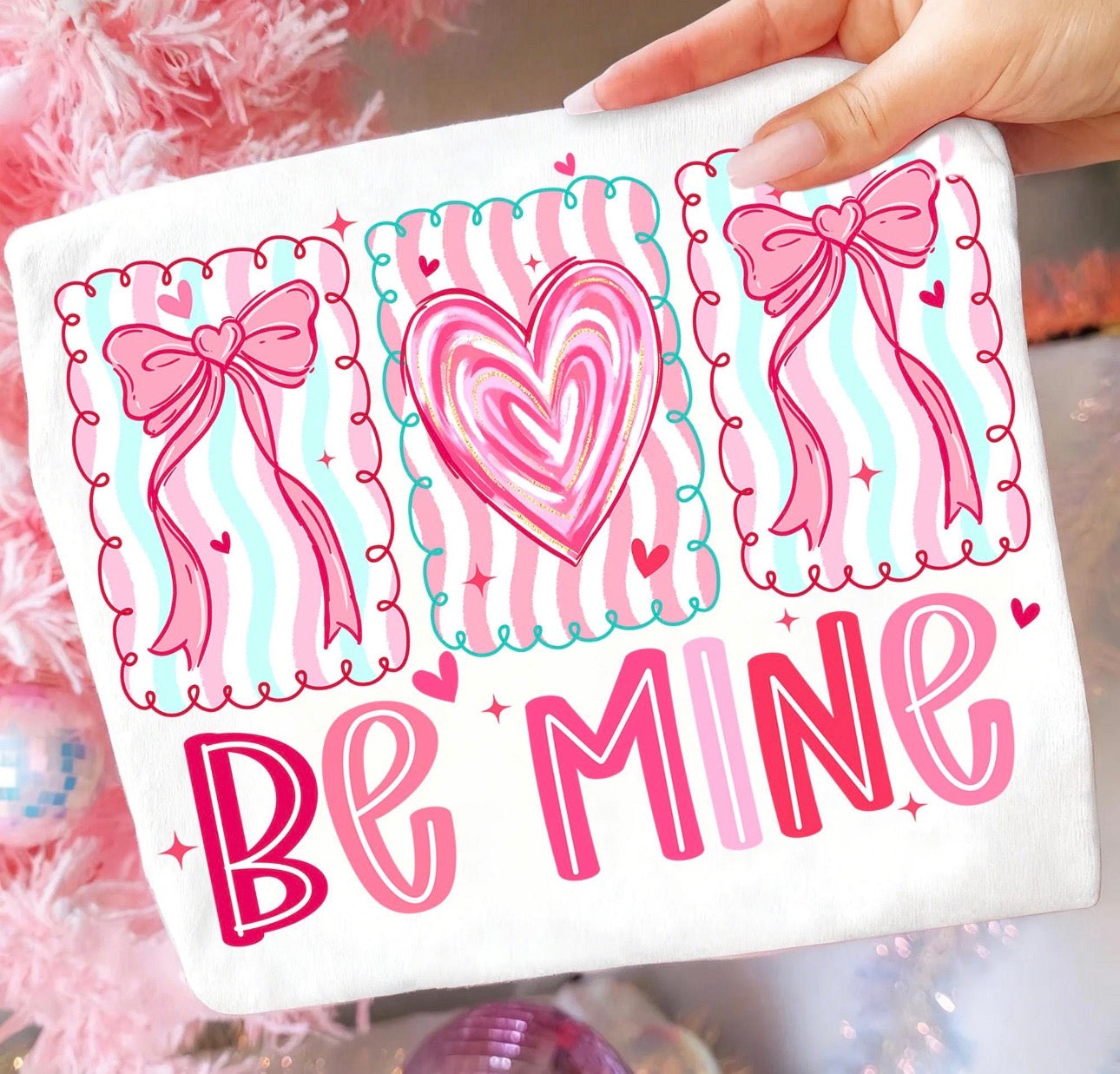 Be Mine Valentines Stamps - Women’s Graphic Tee