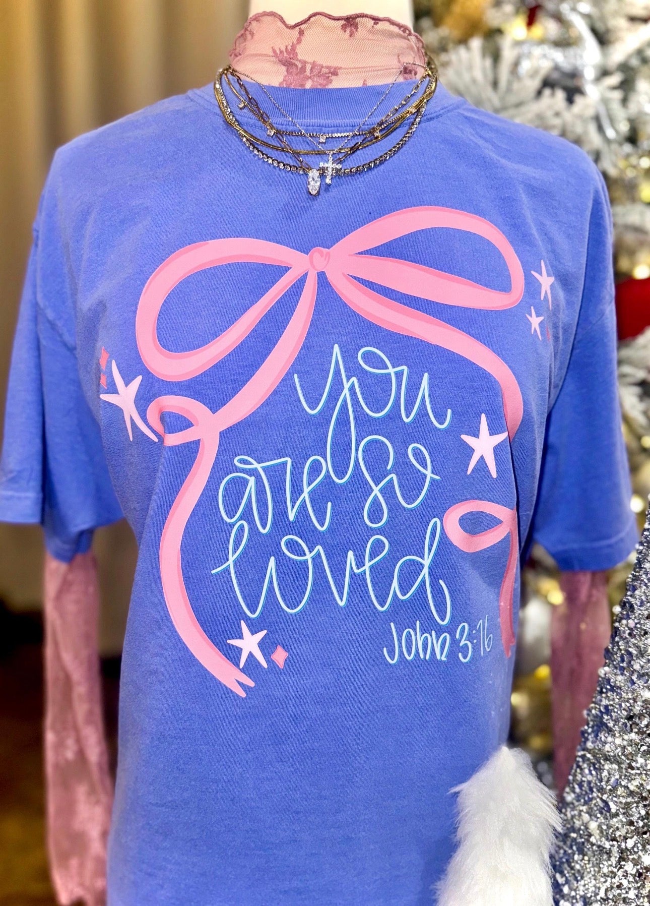 Preppy Bow You Are So Loved - Women’s Graphic Tee