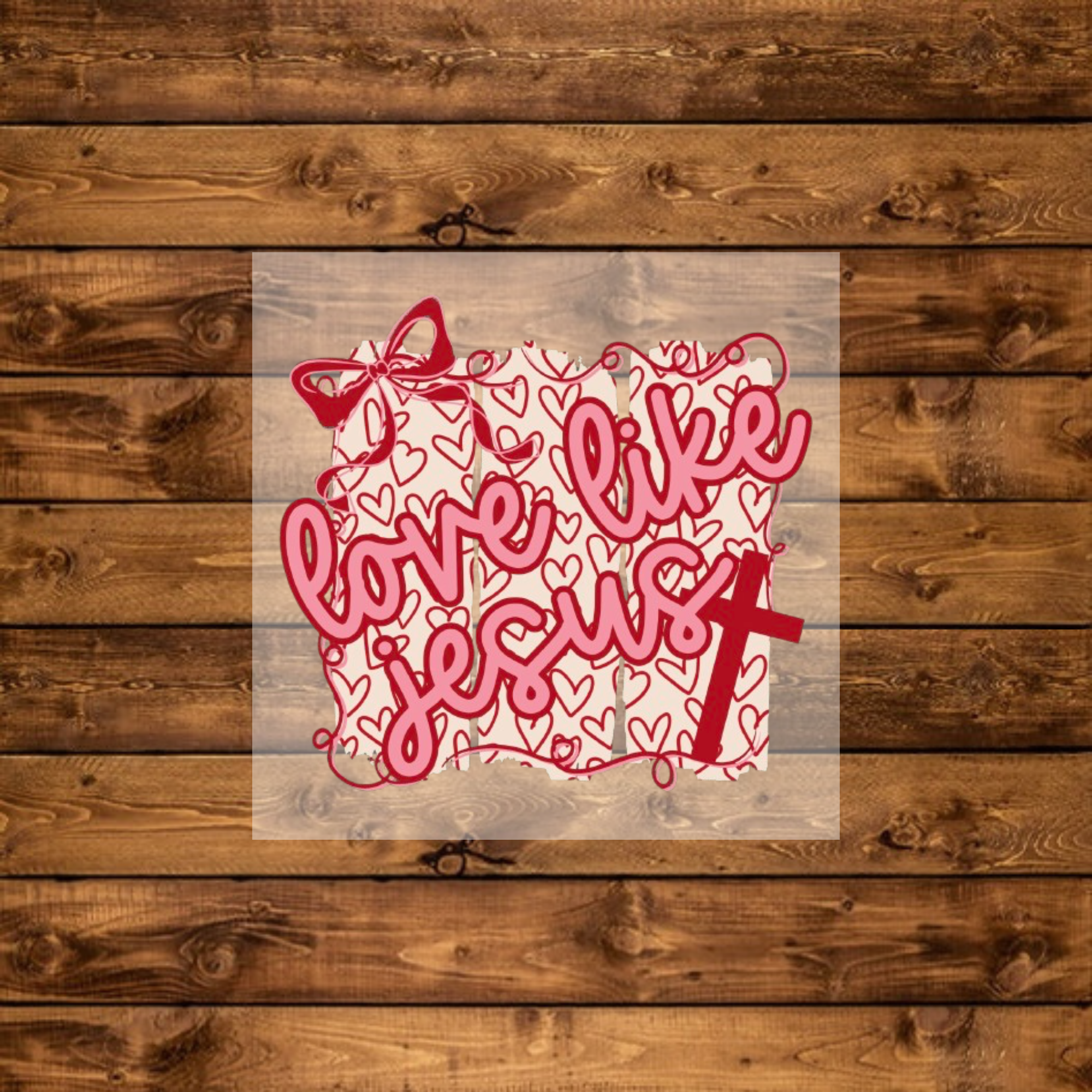 Preppy Love Like Jesus - DTF Transfer