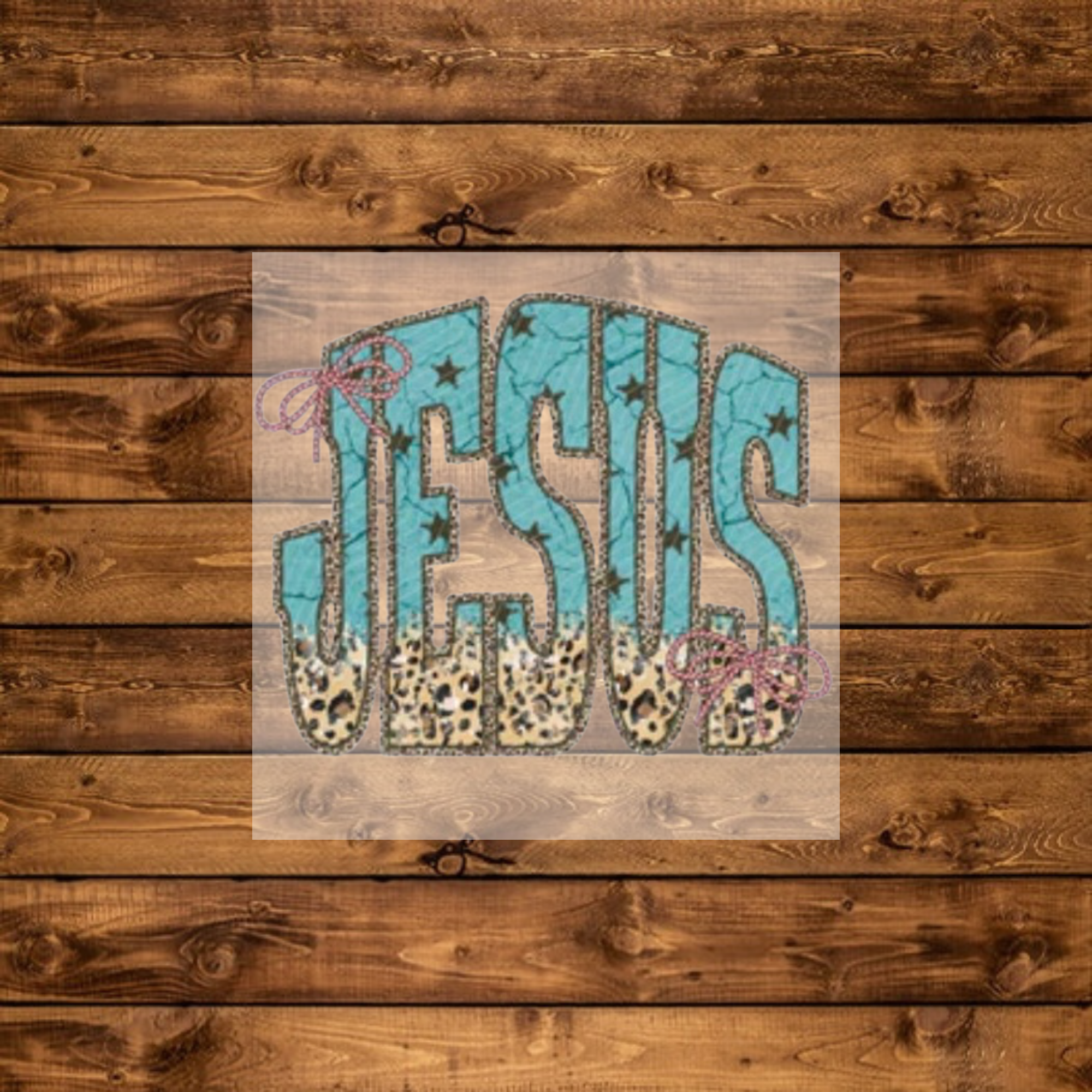 Jesus Turquoise - DTF Transfer