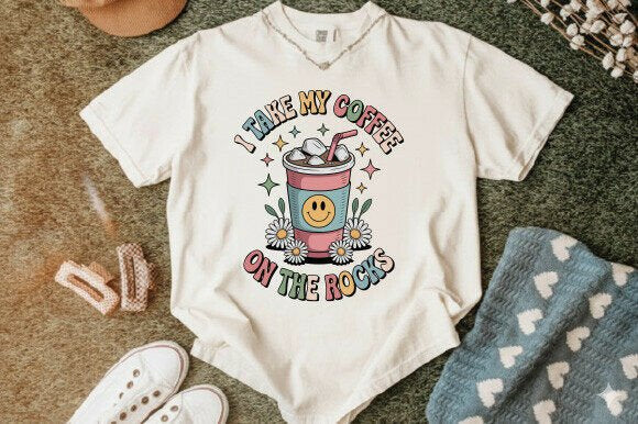 I Take My Coffee On The Rocks (Hot Coffee) - Women’s Graphic Tee