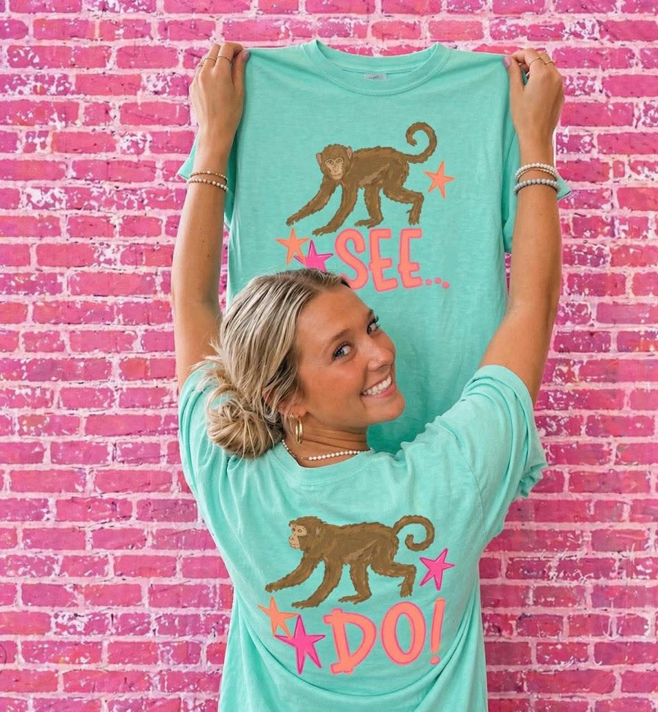 Monkey See Monkey Do Graphic Tee