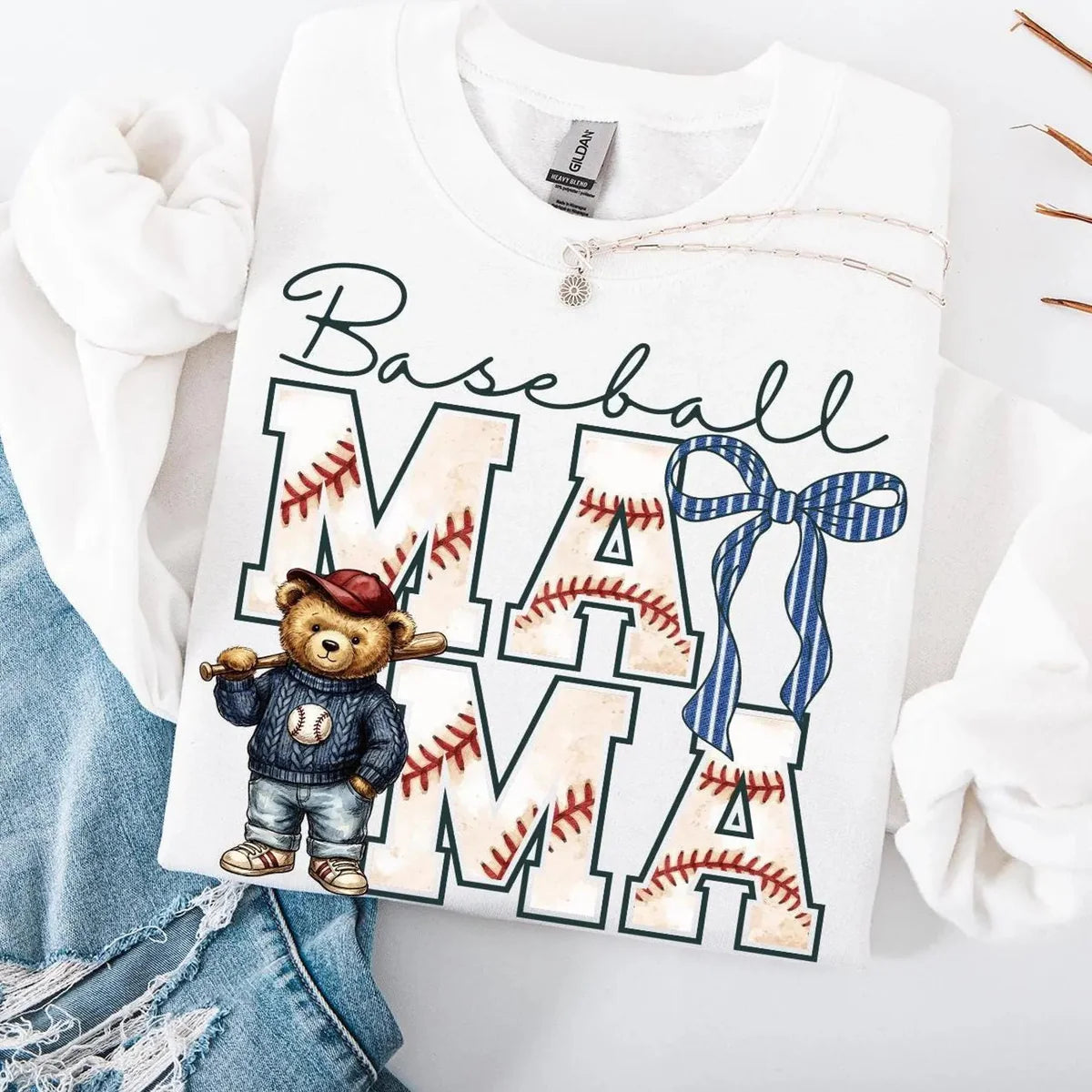 Baseball Mama Bear - Women’s Graphic Tee